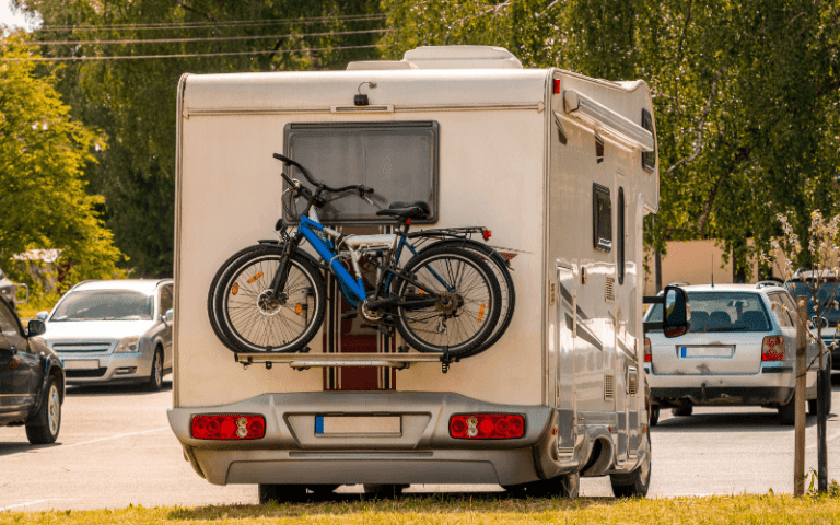 bicycle rack for rv ladder