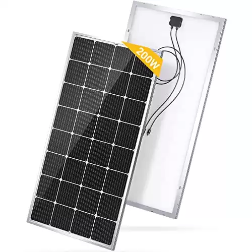 BougeRV 9BB Cell 200 Watts Solar Panel